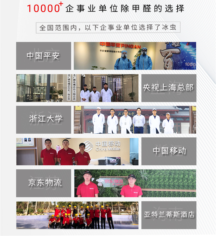 冰虫除甲醛工程客户案例